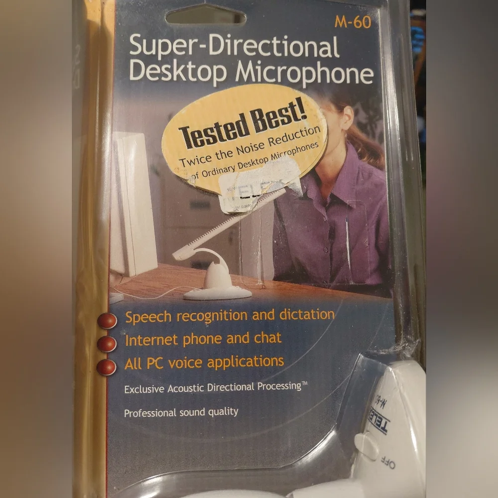 Telex M-60 Super-Directional Desktop Microphone